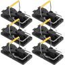 ITOPFOX 6-Packs Mouse Traps Reusable Rat Rodent Killer Effective Pest Control Mouse Catcher Mice Snap Kill Trap