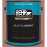 BEHR PREMIUM PLUS 1 gal. #PPU2-11 Mars Red Satin Enamel Exterior Paint & Primer