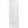 Masonite 36 in. x 80 in. 6-Panel Left-Handed Solid Core Smooth Primed Composite Single Prehung Interior Door