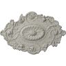 Ekena Millwork 30-1/2 in. W x 20 in. H x 1-1/2 in. Strasbourg Urethane Ceiling Medallion, Pot of Cream