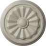 Ekena Millwork 7-7/8 in. x 1-1/8 in. Olivia Urethane Ceiling Medallion (Fits Canopies upto 2-1/8 in.) Hand-Painted Pot of Cream Crackle