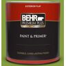 BEHR PREMIUM PLUS 1 qt. #T14-18 New Shoot Flat Exterior Paint & Primer