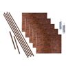 Fasade Ripple 18 in. x 24 in. Moonstone Copper Vinyl Decorative Wall Tile Backsplash 15 sq. ft. Kit