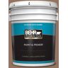 BEHR PREMIUM PLUS 5 gal. #BXC-84 Corral Brown Satin Enamel Exterior Paint & Primer