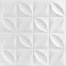 A La Maison Ceilings Perceptions 1.6 ft. x 1.6 ft. Glue Up Foam Ceiling Tile in Plain White (21.6 sq. ft./case)