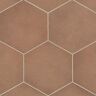 Bedrosians Makoto Hexagon 10 in. x 10 in. Matte Umi Terracotta Porcelain Floor Tile (10.76 sq. ft./Case)