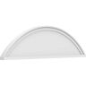 Ekena Millwork 2 in. x 44 in. x 12 in. Segment Arch Smooth Architectural Grade PVC Pediment Moulding