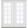 JELD-WEN 72 in. x 80 in. Left-Hand/Inswing Low-E 10 Lite Primed Steel Double Prehung Patio Door