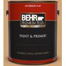 BEHR PREMIUM PLUS 1 gal. #PMD-79 Sesame Flat Exterior Paint & Primer