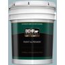 BEHR PREMIUM PLUS 5 gal. #BIC-23 Hopeful Blue Semi-Gloss Enamel Exterior Paint & Primer