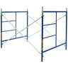 MetalTech Saferstack scaffold section 7 ft. x 5 ft. x 5 ft. Scaffolding Frame Set with Galvanized Cross Braces