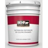 BEHR PREMIUM PLUS 5 gal. #BL-W13 Silver Polish Hi-Gloss Enamel Interior/Exterior Paint