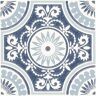 FloorPops Ezra 12 in. W x 12 in. L Blue Peel & Stick Vinyl Tile Flooring (20 sq. ft./case)