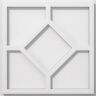 Ekena Millwork 1 in. P X 4 in. C X 12 in. OD Embry Architectural Grade PVC Contemporary Ceiling Medallion