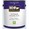 BEHR PREMIUM PLUS 1 gal. #580A-2 Icy Bay Ceiling Flat Interior Paint