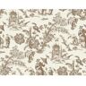 Seabrook Designs Hickory Smoke Colette Chinoiserie Paper Unpasted Nonwoven Wallpaper Roll 60.75 sq. ft.