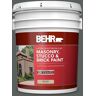 BEHR 5 gal. #N460-6 Hematite Flat Interior/Exterior Masonry, Stucco and Brick Paint