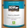 BEHR PREMIUM PLUS 1 gal. #PMD-106 Caramel Sauce Satin Enamel Low Odor Interior Paint & Primer