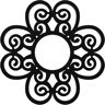 Ekena Millwork 1 in. x 30 in. x 30 in. Cohen Architectural Grade PVC Peirced Ceiling Medallion Moulding