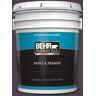 BEHR PREMIUM PLUS 5 gal. #T13-10 Plum Orbit Satin Enamel Exterior Paint & Primer