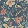 Scott Crestwood Blue Matte Crowned Crane Non-pasted Non-Woven Paper Wallpaper