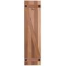 Design Craft MIllworks Porter 15 in. x 48 in. Cedar Z Pattern Board and Batten Shutters Pair in Natural