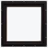 JELD-WEN 24 in. x 24 in. W-5500 Picture Wood Clad Window with Black Exterior/Unfinished Interior