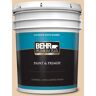 BEHR PREMIUM PLUS 5 gal. #BXC-64 Shortbread Cookie Satin Enamel Exterior Paint & Primer