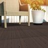 Pure 1 ft. W x 1 ft. L 6 Patio Tiles Woodgrain Wood/Polypropylene Interlocking Deck Tile Flooring in Mocha