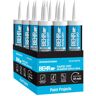 BEHR Rapid Dry 10.1 fl. oz. White Siliconized Acrylic Latex Caulk (12-pack)