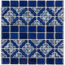 Merola Tile Tower Cobalt Delta 12 in. x 12-1/2 in. Porcelain Mosaic Tile (10.6 sq. ft./Case)