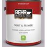 BEHR PREMIUM PLUS 1 gal. #N100-3 Future Vision Flat Low Odor Interior Paint & Primer