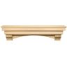 Pearl 6 ft. Unfinished Paint and Stain Grade Cap-Shelf Mantel