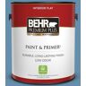 BEHR PREMIUM PLUS 1 gal. #S500-5 Treasure Map Flat Low Odor Interior Paint & Primer