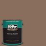 BEHR PREMIUM PLUS 1 gal. #N190-6 Nut Brown Semi-Gloss Enamel Exterior Paint & Primer