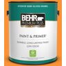 BEHR PREMIUM PLUS 1 gal. #P240-7 Joyful Orange Semi-Gloss Enamel Low Odor Interior Paint & Primer