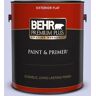 BEHR PREMIUM PLUS 1 gal. #P550-2 Artistic Violet Flat Exterior Paint & Primer