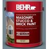 BEHR 1 gal. #N470-5 Norwegian Blue Satin Interior/Exterior Masonry, Stucco and Brick Paint