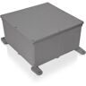 Carlon 8 in. x 8 in. x 4 in. Gray PVC Junction Box