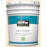 BEHR PREMIUM PLUS 5 gal. #PPL-40 Summer Sunshine Satin Enamel Low Odor Interior Paint & Primer