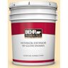 BEHR PREMIUM PLUS 5 gal. #BIC-28 Butter Creme Hi-Gloss Enamel Interior/Exterior Paint