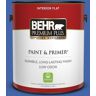 BEHR PREMIUM PLUS 1 gal. #P530-6 Indigo Batik Flat Low Odor Interior Paint & Primer