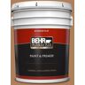 BEHR PREMIUM PLUS 5 gal. #T14-12 Coronation Flat Exterior Paint & Primer