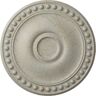 Ekena Millwork 19-1/8 in. x 1 in. Foster Urethane Ceiling Medallion (Fits Canopies upto 5-5/8 in.) Hand-Painted Pot of Cream Crackle