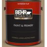 BEHR PREMIUM PLUS 1 gal. #N300-5 Hidden Treasure Flat Exterior Paint & Primer