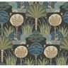 Scott Mandeville Grey Multicolor Matte Tropical Paradise Non-Pasted Non-Woven Paper Wallpaper