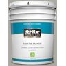 BEHR PREMIUM PLUS 5 gal. #PPU24-10 Downtown Gray Satin Enamel Low Odor Interior Paint & Primer