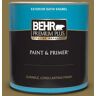 BEHR PREMIUM PLUS 1 qt. #PPU6-20 Eden Prairie Satin Enamel Exterior Paint & Primer