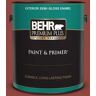 BEHR PREMIUM PLUS 1 gal. #180D-7 Roasted Pepper Semi-Gloss Enamel Exterior Paint & Primer