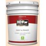 BEHR PREMIUM PLUS 5 gal. #300C-2 Sand Dollar White Flat Low Odor Interior Paint & Primer